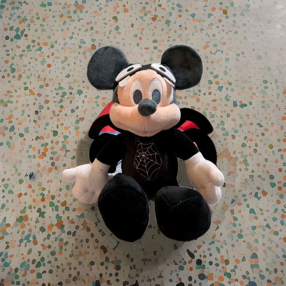 Mickey Mouse Halloween Spider Plush Stuffed Animal Large 13" Official Disney